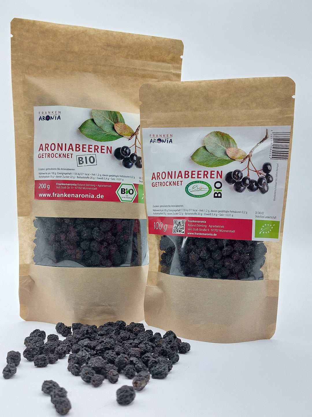 Bio Aroniabeeren getrocknet 100 g / 200 g - Frankenaronia